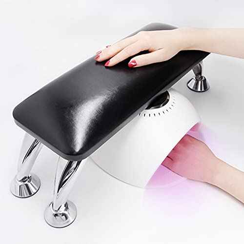 Arm Rest for Nails Tech, Big Manicure Hand Rest Nail Arm Rest Cushion Microfiber Leather Nail Cushion Technician Table Nail Art Accessories for Nails Toenails White