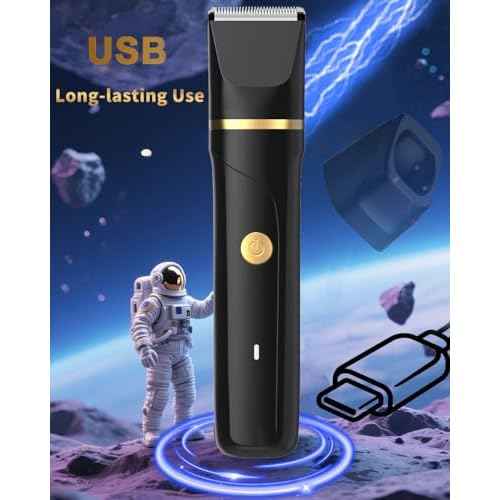 AREYZIN Body Hair Trimmer Men: Manscape 3 in 1 Electric Razor, Hair Trimmer for Body Groomer,Beard, Nose/Ear Hair,USB-C Replaceable Dock Ceramic Blade Heads,Christmas Gifts for Men