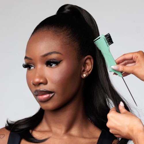 Professional Styling Comb. 4 in 1 Detangling, Sectioning,Edges/Smoothing & Parting