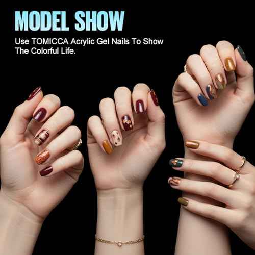 TOMICCA Short Nail Tips Extra Short Square Nail Tips, 192Pcs Fake Nails 12 Sizes Acrylic Clear Nails for Beginner and Professional DIY Gel Nails Salon