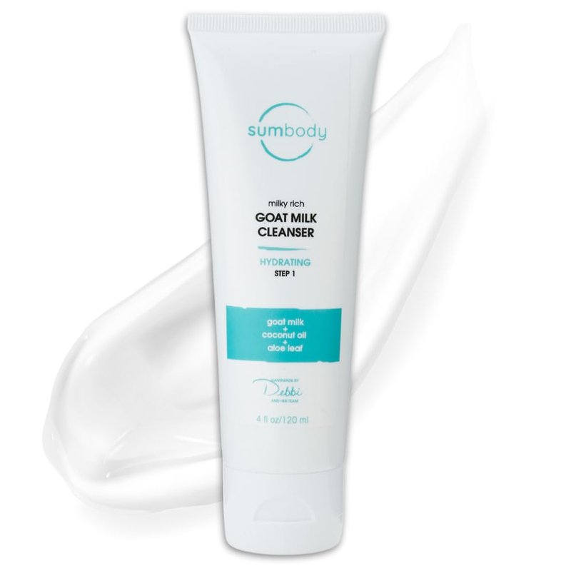 Goat Milk Face Wash for Sensitive Skin - Organic, Cruelty-Free Cleanser with AHAs & Vitamins | 4oz