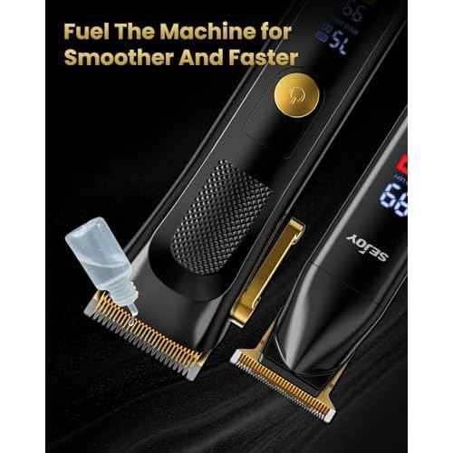 Hair Clippers for Men Professional, Cordless Clippers for Hair Cutting Clippers and Trimmers Set with LED Display Rechargeable Haircut Machine for Household, Gifts for Men