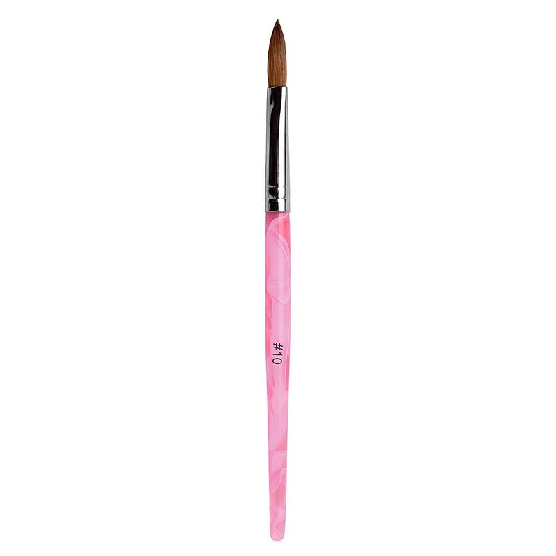 Rolabling 10pcs 8# Kolinsky Sable Brush Acrylic Nail Art Brush Nail Art Painting Brush (10Pcs size 8#)