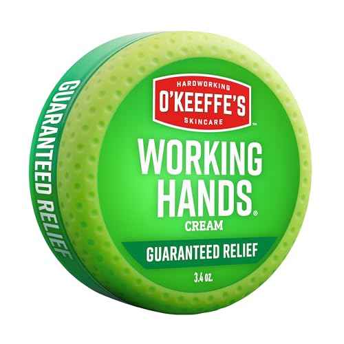 O'Keeffe's Working Hands Hand Cream for Extreme Dryness - 3.4 oz Jar (1 Pack) - Repairing Skincare for Cracked, Dry Hands