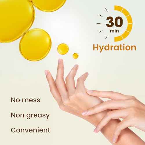 Repairing Hand Mask for Dry Cracked Hands, Hand Masks with Shea Butter, Jojoba Oil & Vitamin E, Moisturizing Gloves, Skin Care Gifts for Women & Men, Self Care Gifts for Women (6 Pairs)