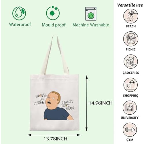 Cartoon Quote Gift TV Series Fans Cosmetic Bag Cartoon Tote Bag Tv Show Character Inspired Gift (My Purse tote)