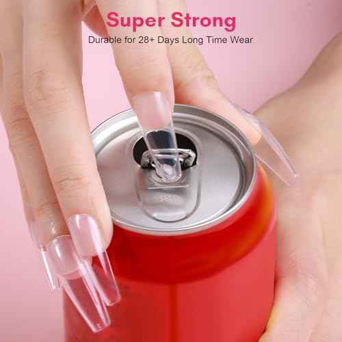 Makartt Super Strong Nail Glue for Press ons: Acrylic Nail Tips-Fake Nails-Salon Quality, Brush On, Quick Dry, Easy Application Durable & Long-Lasting Fast Glue False Nails, Hema Free