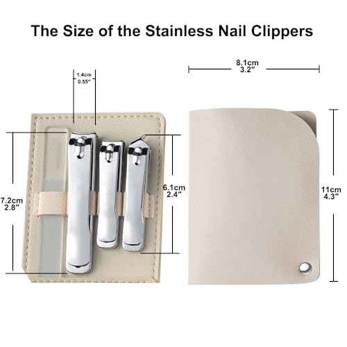 Stainless Callus Removers Set Foot File Pedicure Tools Kit for Feet Nail Clippers Set Fingernail Clipper Toenail Clipper Nail Care Tool with Travel Case for Men Women