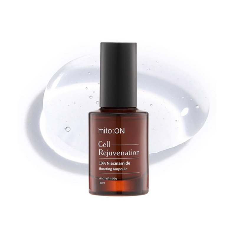 Mito-on Cell Rejuvenation Anti-Aging Serum, 50ml / 1.69 fl.oz –10% Niacinamide, Vitamin B3 and Antioxidants, Centella + EGF for Anti-Aging, Wrinkle Reduction, Pore minimization, Korean Skin Care