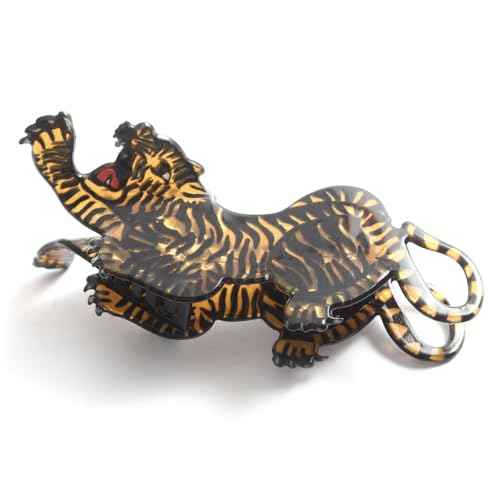 Tiger Claw Clip - Cute Funny Animal Hair Claw Clip for Girls - Farm Country Hair Accessories Gift - Small Claw Barrettes