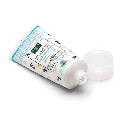 Earth Therapeutics Tea Tree Oil Foot Balm ? Australian Tea Tree Oil w/Aloe Vera & Chamomile ? Hydrates, Softens & Conditions Dry Cracked Feet, Heel and Calluses ? Soothe Irritated Skin ? 6 Oz
