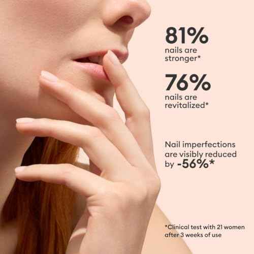 Manucurist Active Smooth 00 Nail Concealer Polish & Care - 2 in 1 Nude Nail Polish : Nail Strengthener and Growth - No Lamp - Ridge Filler for Nails - Natural Ros? Nail Polish