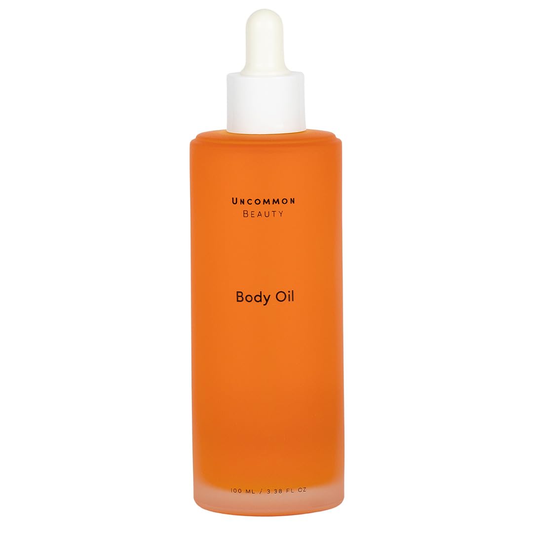 Uncommon Beauty Body Oil - Non-Greasy After Shower Body Oil That’s Fast Absorbing - Nourishing, Hydrating, and Moisturizing Bodycare - Vegan, Cruelty Free, Synthetic Fragrance Free, 3.38 FL OZ