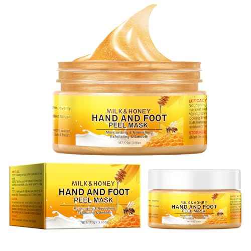 Milk Honey Peel Off Hand Wax for Women Moisturizing Hydrating Hand Masks Nourishing Exfoliating Hand Film Hands Care Soft 110g
