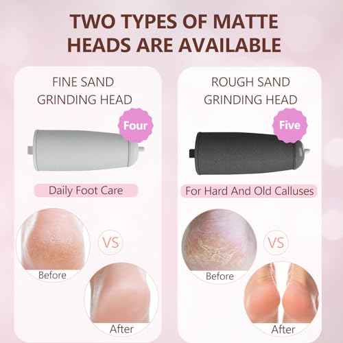 9 Pack Pedicures Replacement Heads for Haootadiy Pedi, Eelectric Tool Foot File, Pedi Replacement Roller Head fit Finishing Touch Pedi (Pedicure Tool Not Included)