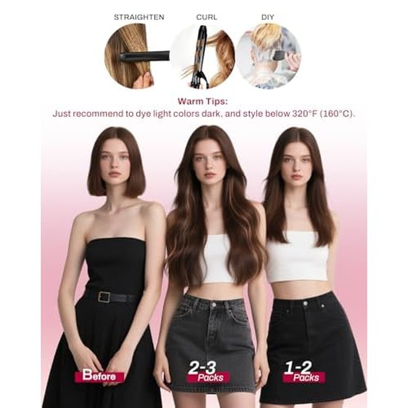 Moresoo Black Clip in Hair Extensions Real Human Hair Clip in Extensions Black Hair Extensions for Women Remy Double Weft 120g/7pcs 20 Inch