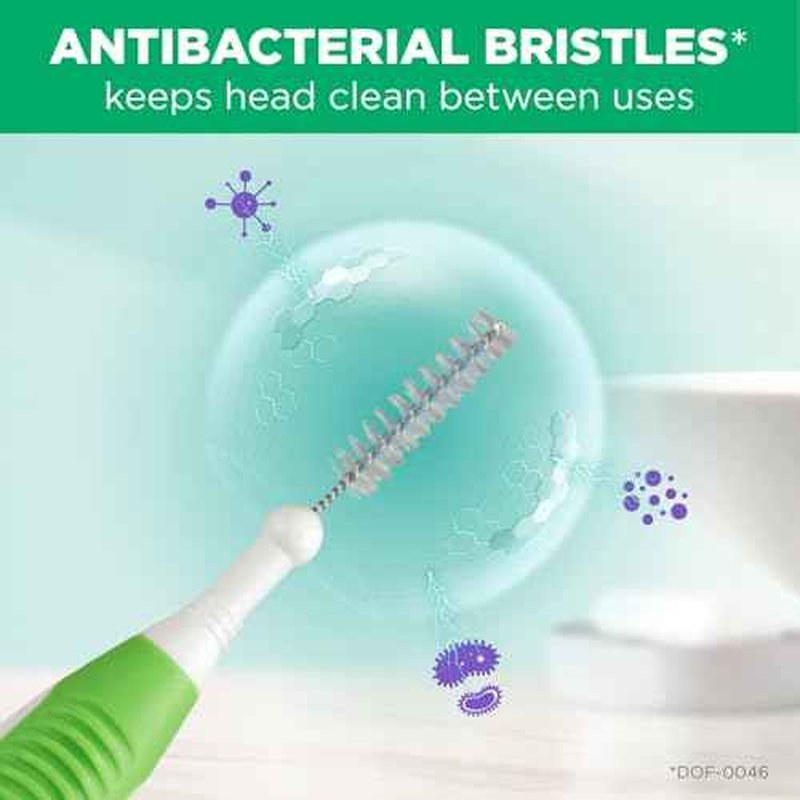 GUM Proxabrush Go-Betweens - Tight - Interdental Brushes - Soft Bristled Dental Picks for Plaque Removal & Gum Health - Safe for Braces & Dental Devices, 15 Count