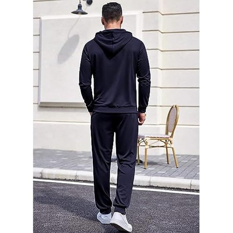COOFANDY Sweatsuits for Men 2 Piece Tracksuit Casual Athletic Jogging Suit Hooded Set
