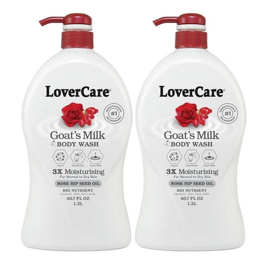 Goat's Milk Body Wash Shower Cream 40.7oz/1200ml - Rose Hip Seed Oil