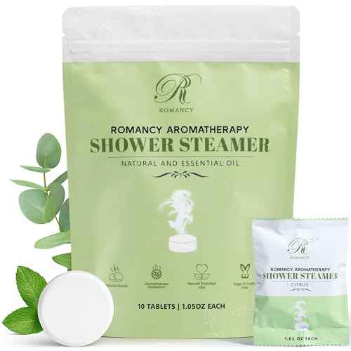 Shower Steamers Aromatherapy Gift Set ? 10 Pack Eucalyptus, Mint & Citrus Shower Bombs for Sinus Relief & Relaxation ? Organic Spa Gift & Self Care Christmas Stocking Stuffer for Women & Men