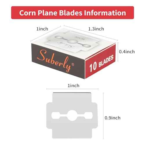 60 Pcs Callus Shaver Blades Set - Corn Plane Replacement Blades Hard Dry Skin Remover for Foot Care & Pedicure Tools