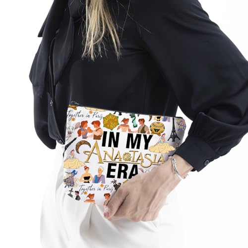 WCGXKO Princess Movie Gift Musical Lover Gift In My AnastaEra Makeup Bag Princess Fans Merch (Anasta Bag)