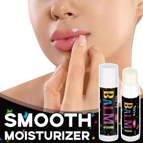 30 Pack Christmas Employee Appreciation Gifts Bulk Lip Balm Teacher Staff Team Xmas Thank You Gift You're the Balm Thanksgiving Party Favors Christmas Stocking Stuffers for Women Men Volunteer