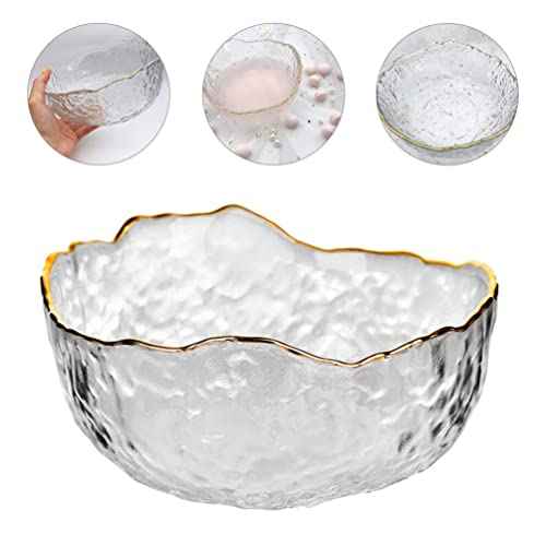 Pedicure Bowl 1Pcs Glass Nail Soaking Bowl Nail Art Remover Soak Soaker Manicure Soaking Bowl Nail Salon Bath Bowl for Fingernail Toenail Caring Polish Removal Manicure Bowl