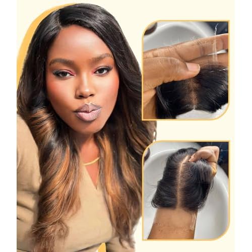 Mlip 2x6 HD Lace Closure Body Wave, 0.10mm Ultra Thin Invisible Swiss Lace, Skinlike Real HD Lace Melt into Skin Perfectly, Pre-plucked Natural Hairline, Raw Indian Human Hair 12 Inches