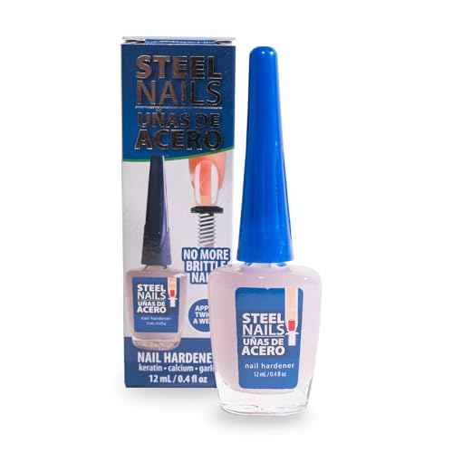 Steel Nails: Nail Strengthener & Clear Nail Polish for Damaged Nails, Hardener & Growth, Nail Repair, Keratin Treatment, Nail Growth Treatment ? Hard as Nails with Extra Strength.