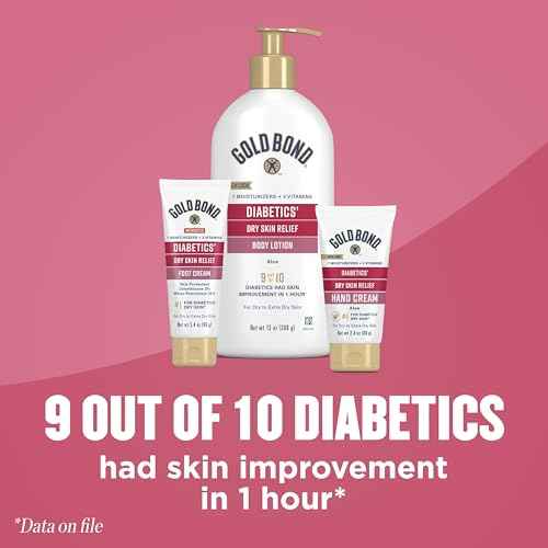 Gold Bond Medicated Diabetics' Dry Skin Relief Foot Cream, 3.4 oz., Skin Protectant