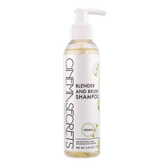 Cinema Secrets Vegan Makeup Brush Cleaner - Sponge & Makeup Brush Shampoo for Deep Cleansing - Removes Build-Up & Stains - Gentle & Cruelty-Free Beauty Tools Accessories (6 oz)