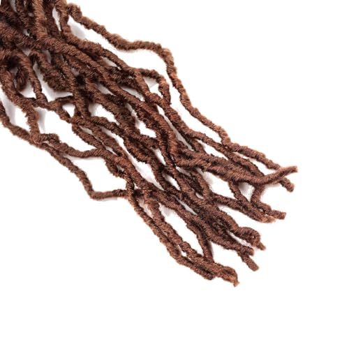 7 Packs Faux Locs Crochet Hair 30 Inch Soft Locs for Distressed Locs Butterfly Locs Crochet Hair for Women (30 Inch(Pack of 7) 30#)
