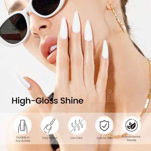 JODSONE 10ml White Gel Nail Polish White gel polish Soak Off Led Gel Polish Nail Art Manicure Salon Diy Need U V Lamp