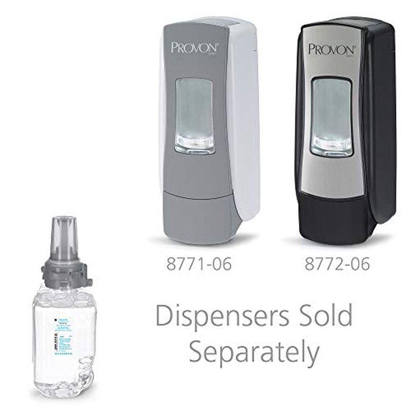 GOJO PROVON Clear & Mild Foam Handwash, Fragrance Free, EcoLogo Certified, 700 mL Foam Hand Soap Refill for PROVON ADX-7 Push-Style Dispenser (Pack of 4) - 8721-04