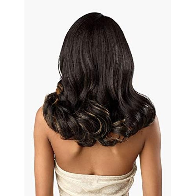 Sensationnel Butta Lace Wigs - Unit 13 Extra Wide 5 Inch Deep Parting Synthetic Preplucked Hairline Glueless Lacefront (BALAYAGEHAZELNUT)