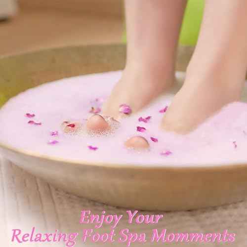 Bath Foot Bombs, 16 Pack Foot Soak with Bath Salt and Tea Tree Oil. Organic Natural Handmade Aroma Pure Essential Oil Bubble Foot Balls for Foot Callus, Dry Cracked, Stubborn Foot Odor Scent.