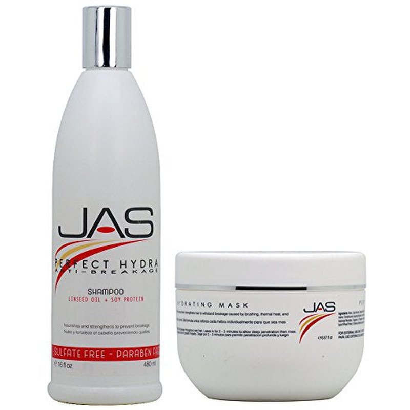 JAS Perfect Hydra Anti-Breakage Shampoo + Mask 16oz