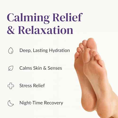 Epielle Relaxing Foot Mask 6 Pairs, Deep Moisturizing Socks for Dry, Cracked Feet, Self Care Gifts for Women, Spa Kit, Stocking Stuffers, Thanksgiving Essentials