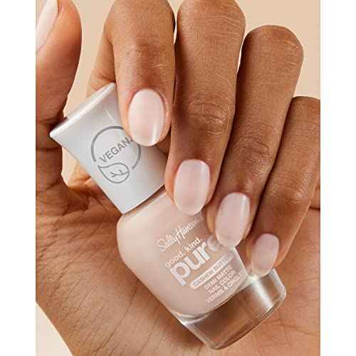 Sally Hansen Good. Kind. Pure. Nail Polish Top Coat | Plant-Based, Vegan, 16-Free Formula | Clear Nail Polish