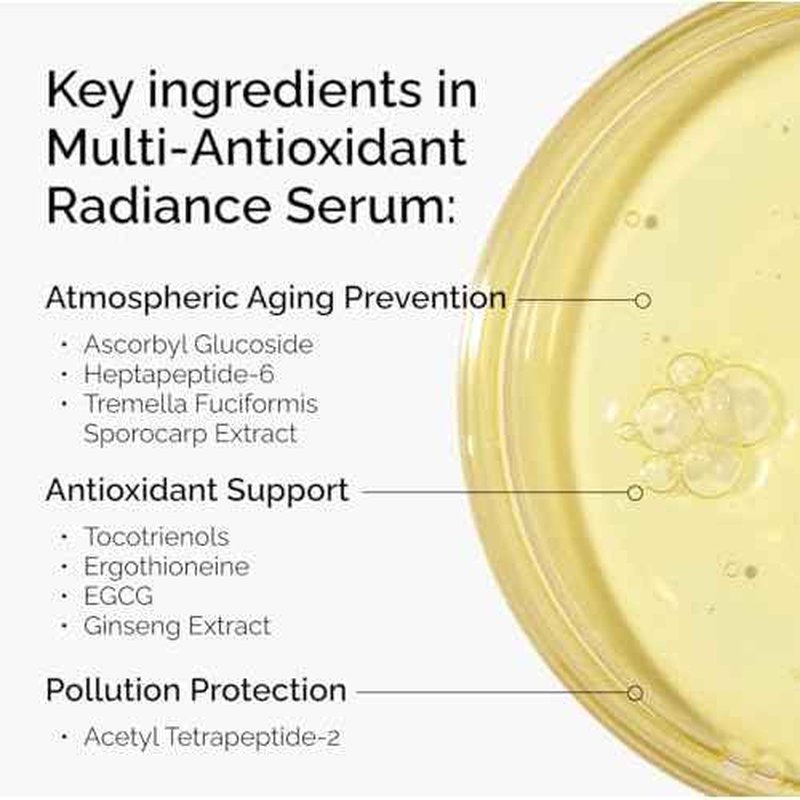 The Ordinary Multi-Antioxidant Radiance Serum, Vitamin C Serum For Face, Brighten & Protect Skin ? Boosts Glow & Shields Against Environmental Stressors, 1 Fl Oz