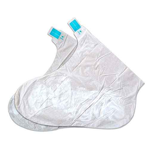 Bodipure PremiumFoot Mask Keratin Socks | At Home Spa Moisturizer Socks for Dry Cracked Feet, Callus & Heel Softening | Easy-to-Use Pedicure Foot Repair | Chemical-free Feet Treatment | 4 Pairs