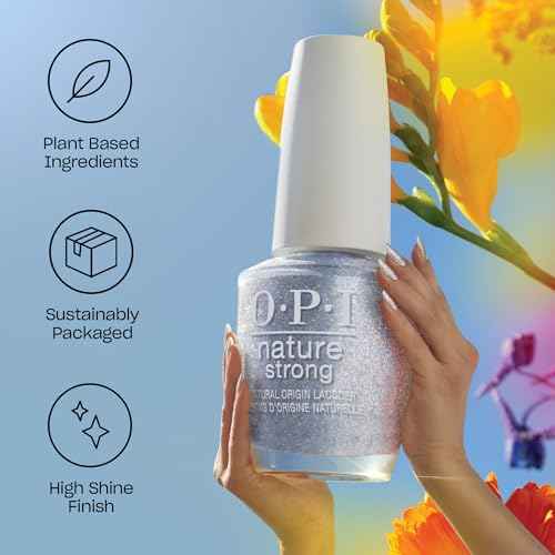 OPI Nature Strong Natural Origin 3-Step System | Botanical Base Coat, Top Coat, and Various Nail Polish Colors | High Shine + Color Protection | Eco-Friendly, Plant Based, Vegan, & Cruelty Free
