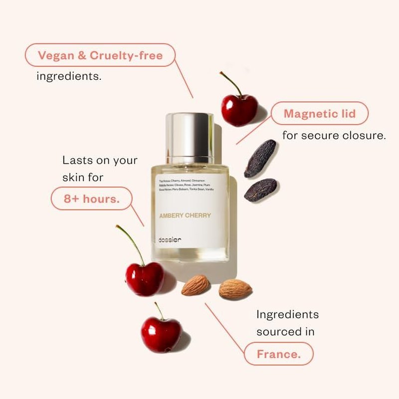 Ambery Cherry Eau de Parfum - Inspired by Lost Cherry | Long-Lasting Unisex Fragrance - 1.7 fl oz (50ml)