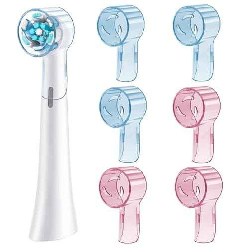 6 Pack Toothbrush Covers Compatible with Oral B iO Replacement Heads, Toothbrush Cover Caps Compatible with Oral B Pro1000 Electric Toothbrush Head£¬iO Toothbrush Head Cover for Travel & Home
