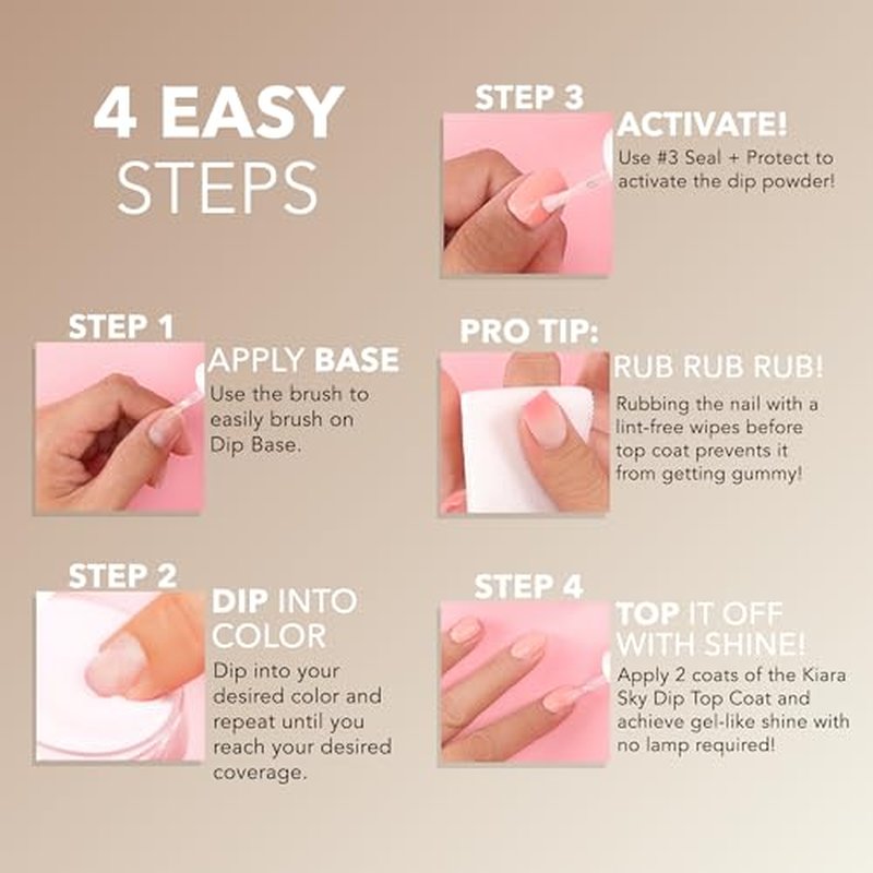 Kiara Sky French Manicure Dip Powder Starter Kit | Mini Size