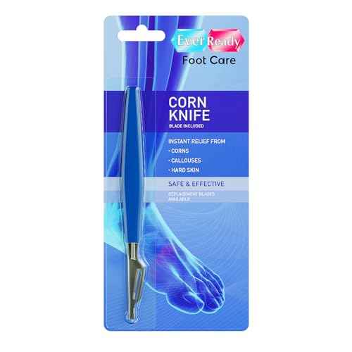Ever Ready Corn & Callus Trimmer - Instant Relief from Corns & Calluses | Removes Dry, Hard & Cracked Skin | Home Pedicure Treatment for Footcare