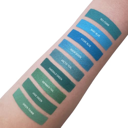Aromi Metallic Liquid Lipstick - Bright Blue Smudge-Proof Color | Vegan, Long Wear, Shimmery Finish