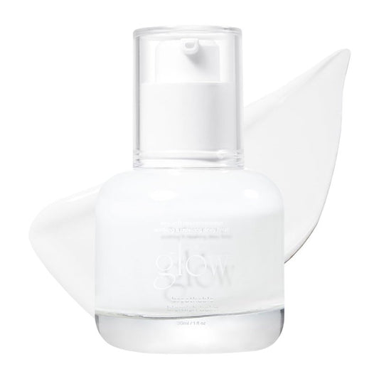 glow breathable blemish balm #white, light-coverage bb cream & tinted moisturizer, skincare-like finish with green tea leaf water infusion, healthy radiant non-comedogenic, 1 fl oz