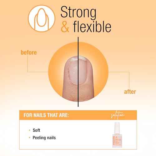 Nail Tek Ridge Filler Formula 2 ? Clear Ridge Filler for Nails Base Coat, Nail Strengthener Polish for Soft & Peeling Nails, 0.5 fl oz